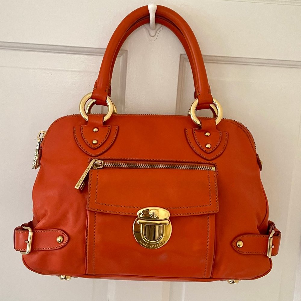 Very rare vintage Marc Jacobs satchel mandarin with gold hardware